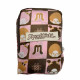 Monchhichi 可折疊環保袋 粉色咖啡色相拼款